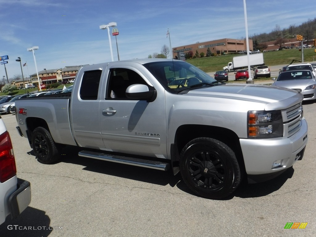 2012 Silverado 1500 LTZ Extended Cab 4x4 - Silver Ice Metallic / Ebony photo #10