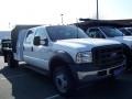 Oxford White - F450 Super Duty XL Crew Cab Chassis Utility Dump Truck Photo No. 4