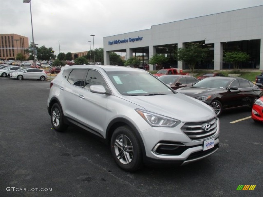 Sparkling Silver Hyundai Santa Fe Sport