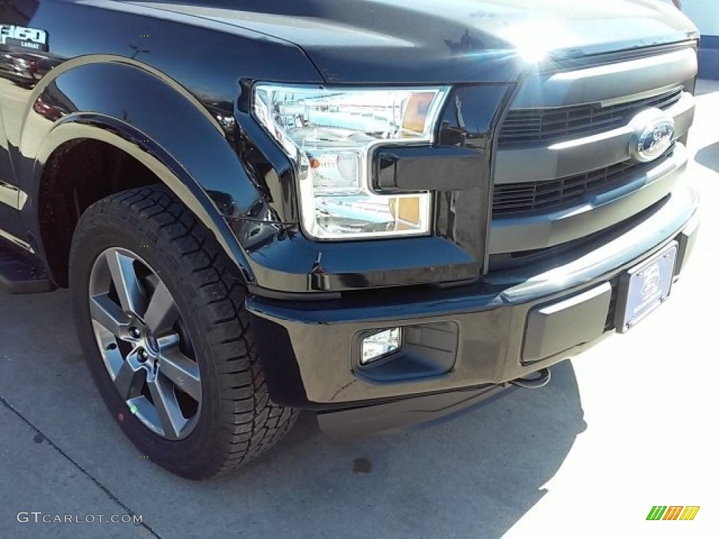 2016 F150 Lariat SuperCrew 4x4 - Shadow Black / Black photo #2