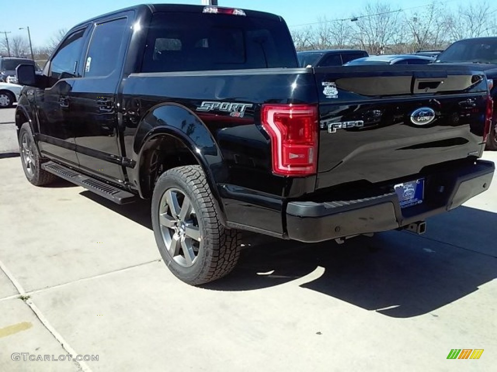 2016 F150 Lariat SuperCrew 4x4 - Shadow Black / Black photo #5