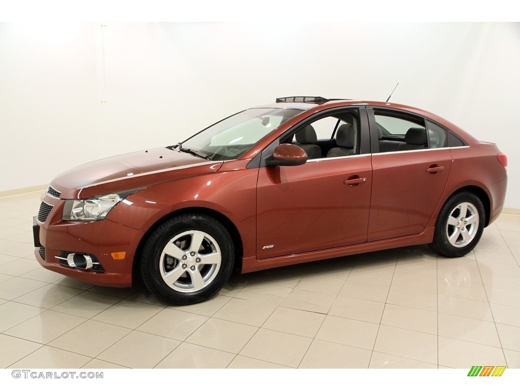 2012 Cruze LT - Autumn Red Metallic / Medium Titanium photo #3