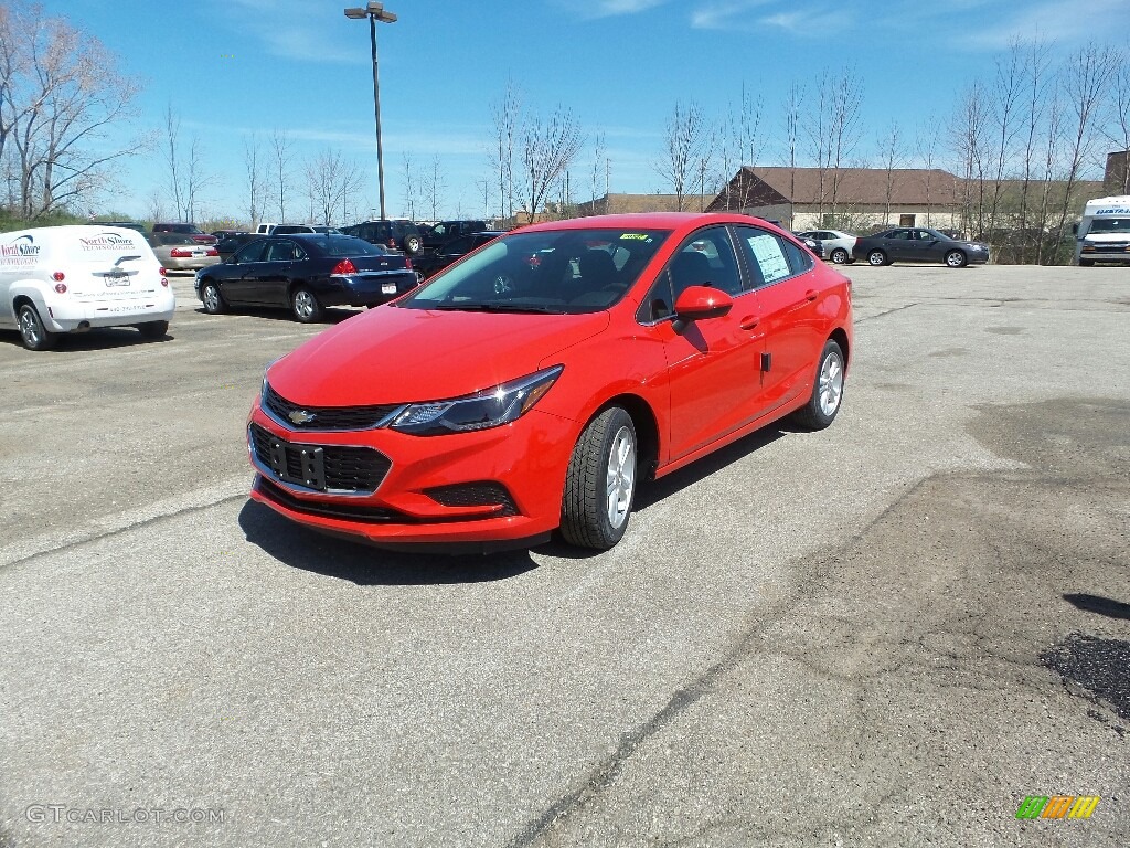 2016 Cruze LT Sedan - Red Hot / Jet Black photo #1