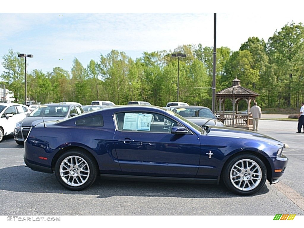 2012 Mustang V6 Premium Coupe - Kona Blue Metallic / Stone photo #2