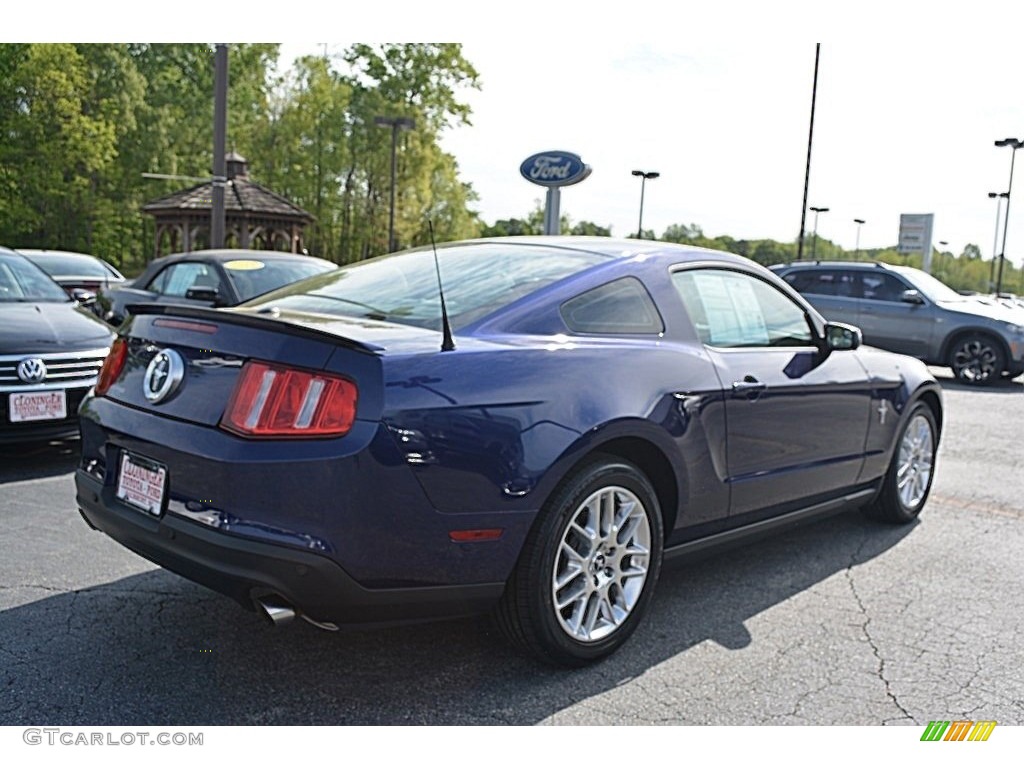 2012 Mustang V6 Premium Coupe - Kona Blue Metallic / Stone photo #3