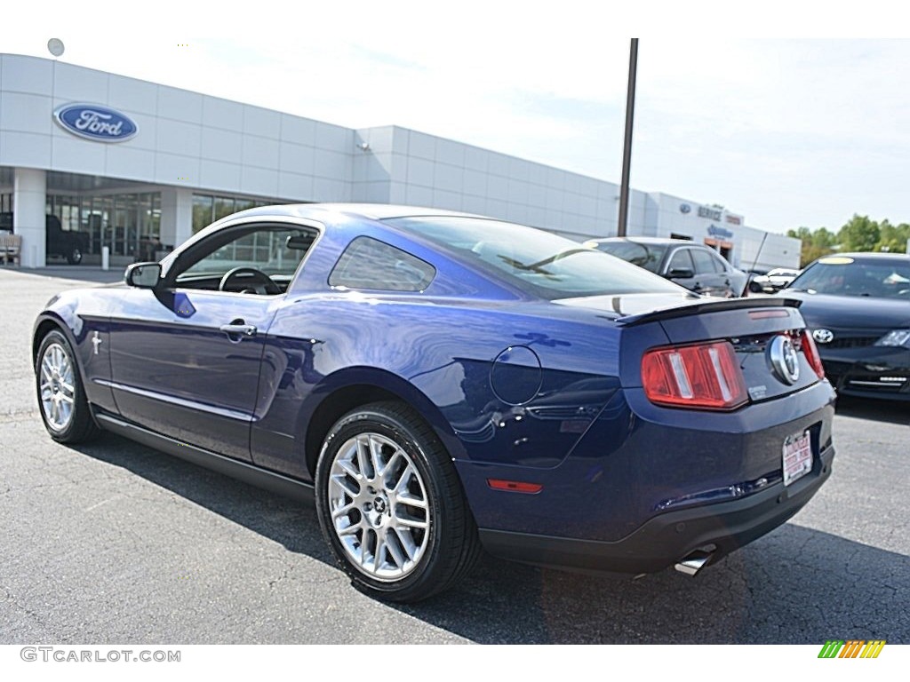 2012 Mustang V6 Premium Coupe - Kona Blue Metallic / Stone photo #5