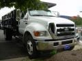 2007 Oxford White Ford F750 Super Duty XL Chassis Regular Cab Dump Truck  photo #1