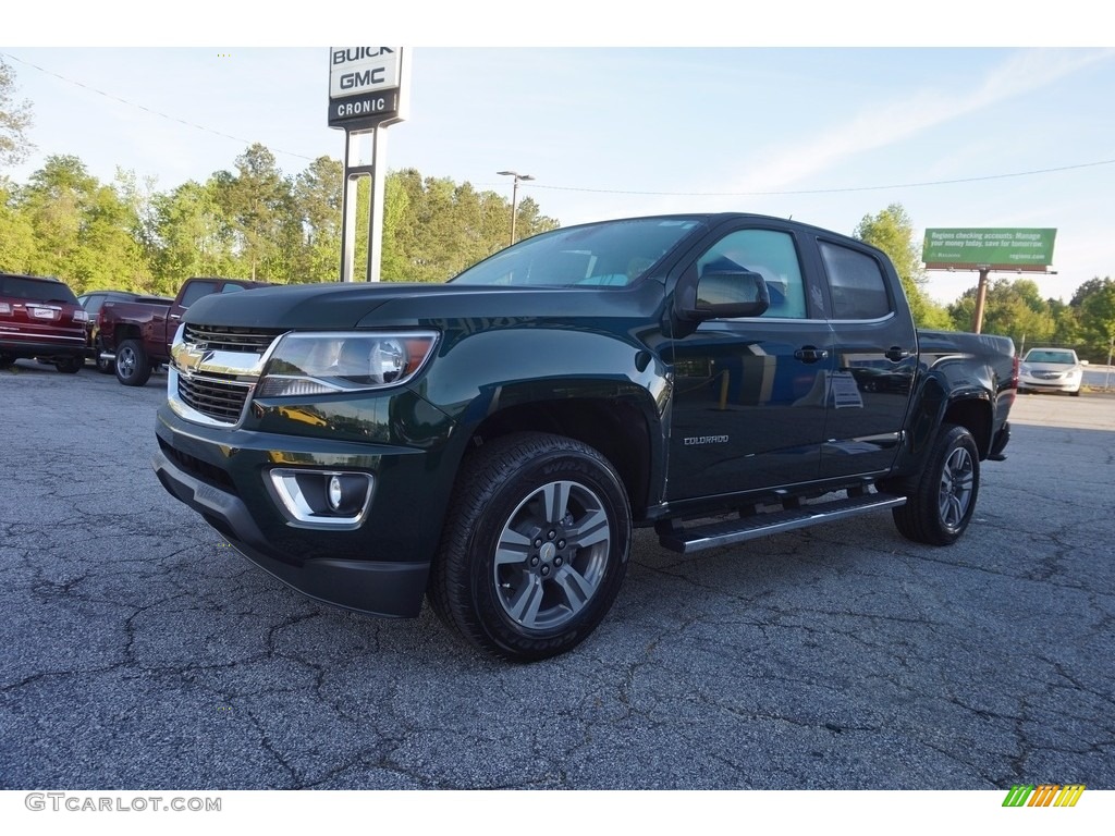2016 Colorado LT Crew Cab - Rainforest Green Metallic / Jet Black photo #3