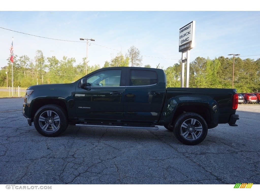 2016 Colorado LT Crew Cab - Rainforest Green Metallic / Jet Black photo #4