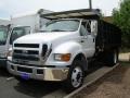 Oxford White 2007 Ford F750 Super Duty XLT Chassis Regular Cab Dump Truck