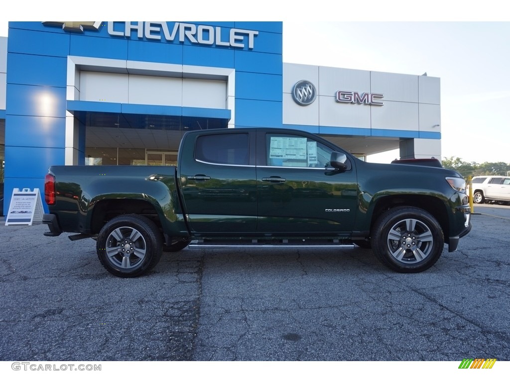 Rainforest Green Metallic 2016 Chevrolet Colorado LT Crew Cab Exterior Photo #112431394