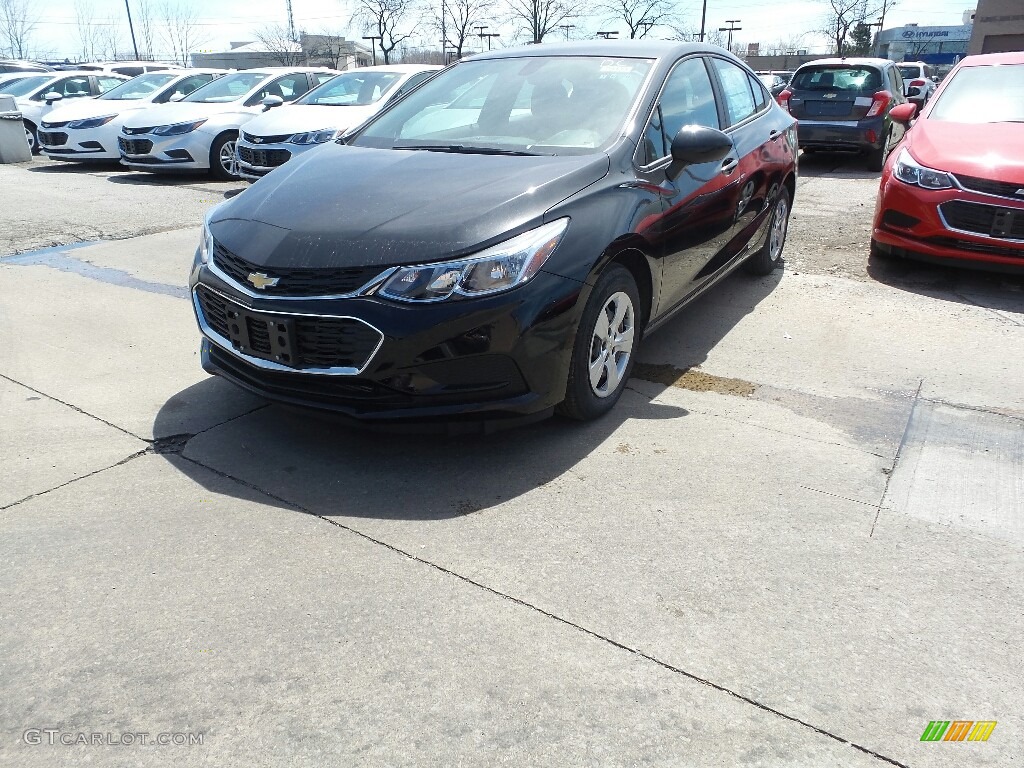 2016 Cruze LS Sedan - Mosaic Black Metallic / Jet Black photo #1
