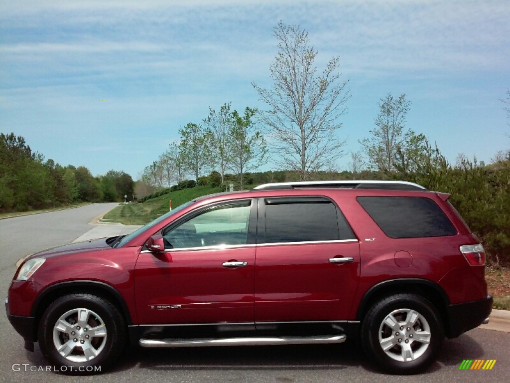 2008 Acadia SLT - Red Jewel / Light Titanium photo #1