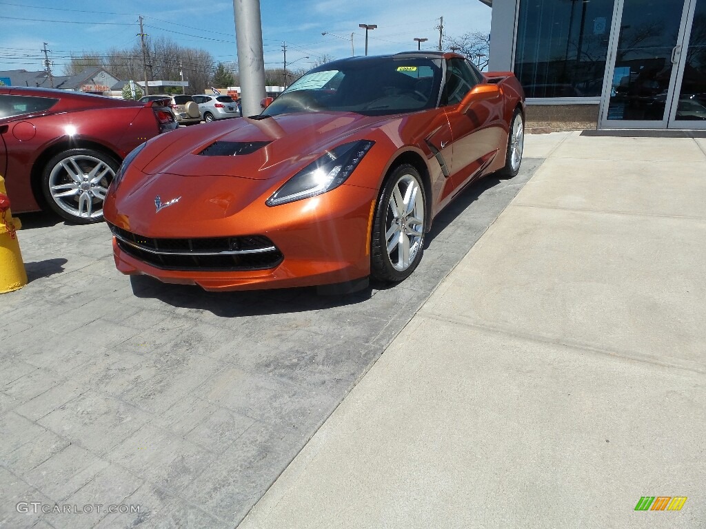 2016 Corvette Stingray Coupe - Daytona Sunrise Orange Metallic / Jet Black photo #1