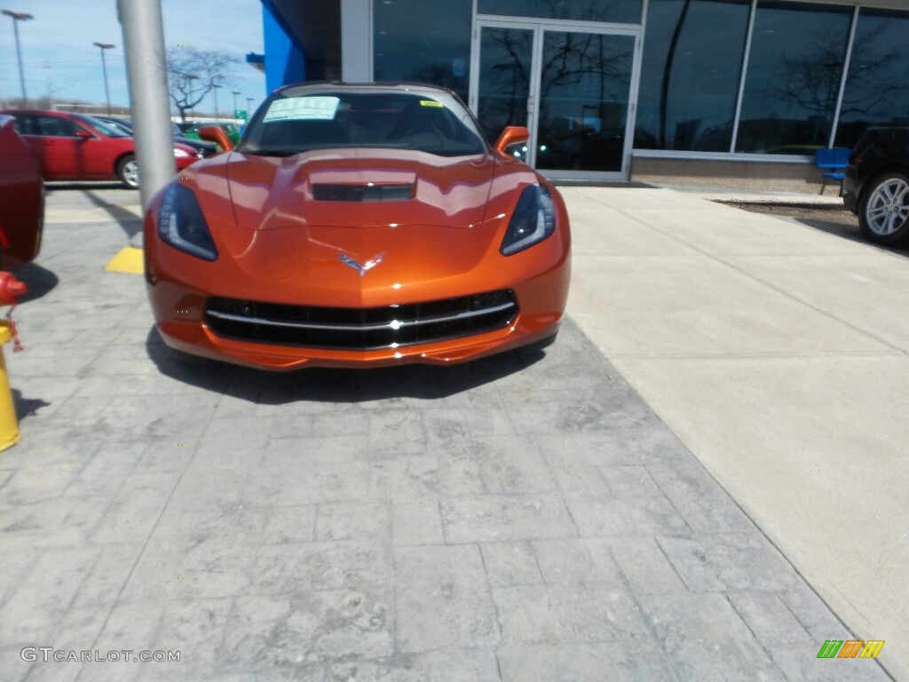 2016 Corvette Stingray Coupe - Daytona Sunrise Orange Metallic / Jet Black photo #2