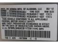 Alabaster Silver Metallic - Odyssey EX-L Photo No. 42