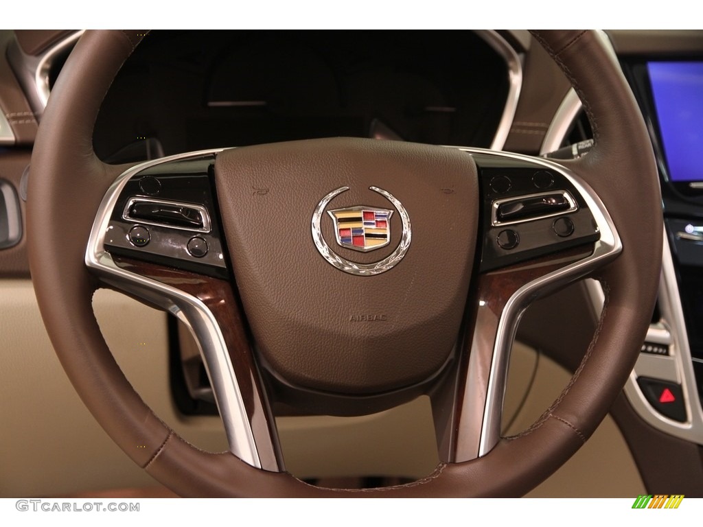 2016 Cadillac SRX Performance Shale/Brownstone Steering Wheel Photo #112443785