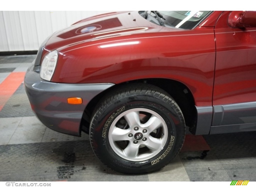 2005 Santa Fe GLS - Canyon Red / Beige photo #73