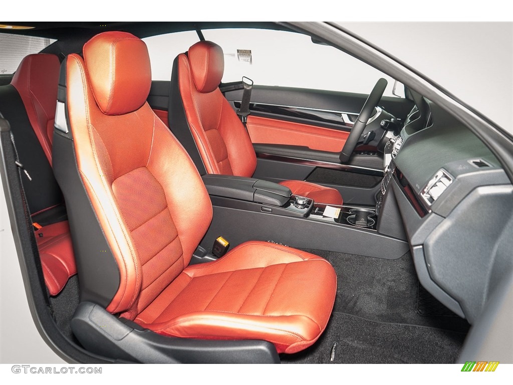 2016 E 400 Coupe - Polar White / Red/Black photo #2