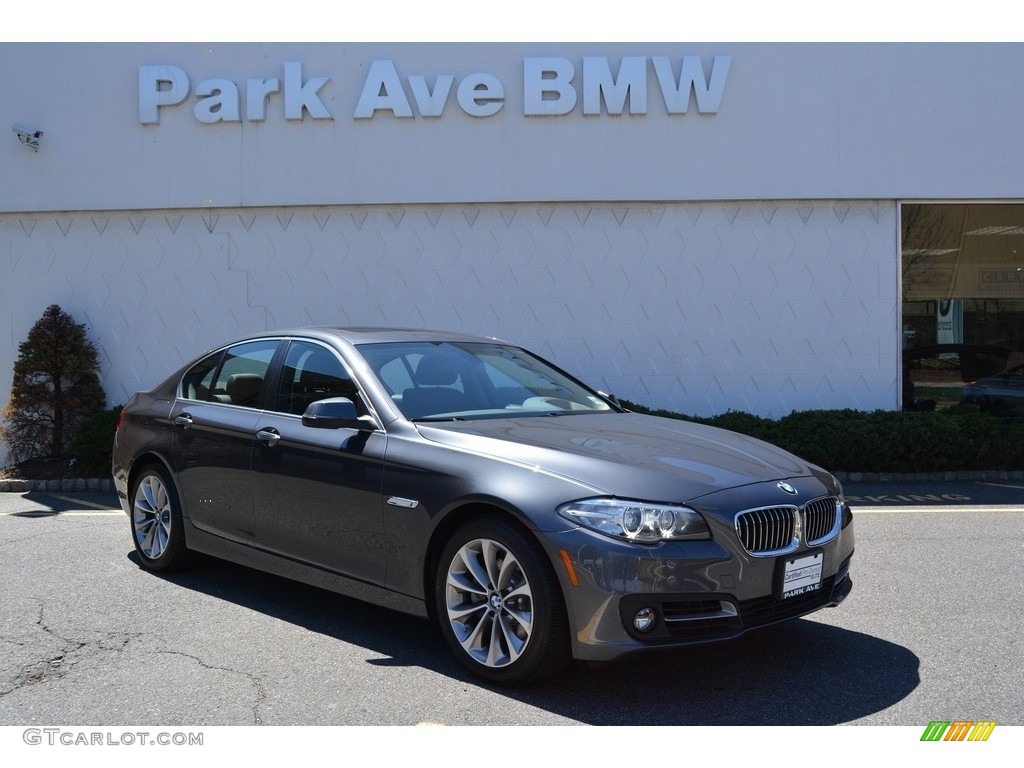 2016 5 Series 528i xDrive Sedan - Mineral Grey Metallic / Black photo #1