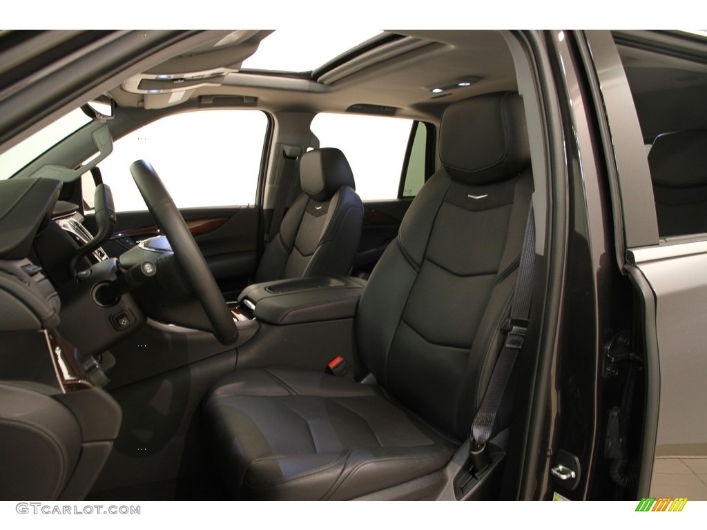 Jet Black Interior 2016 Cadillac Escalade Luxury 4WD Photo #112450041