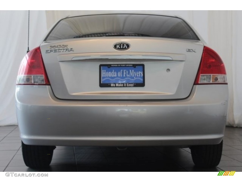 2008 Spectra EX Sedan - Silver / Gray photo #6