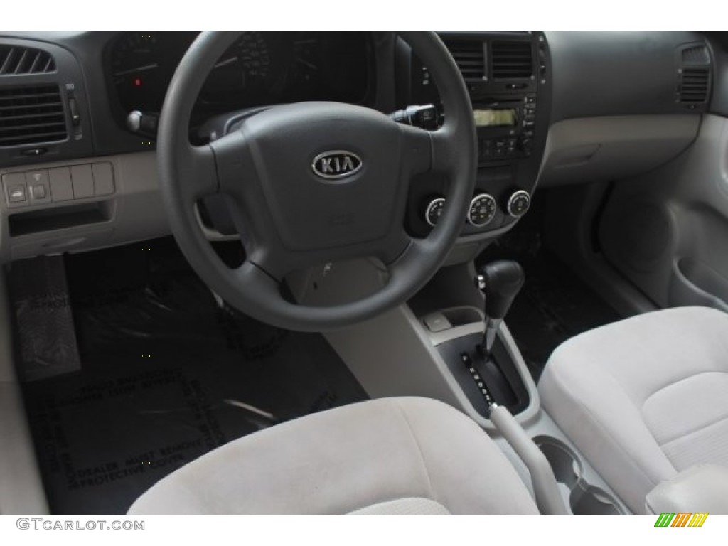 2008 Spectra EX Sedan - Silver / Gray photo #10