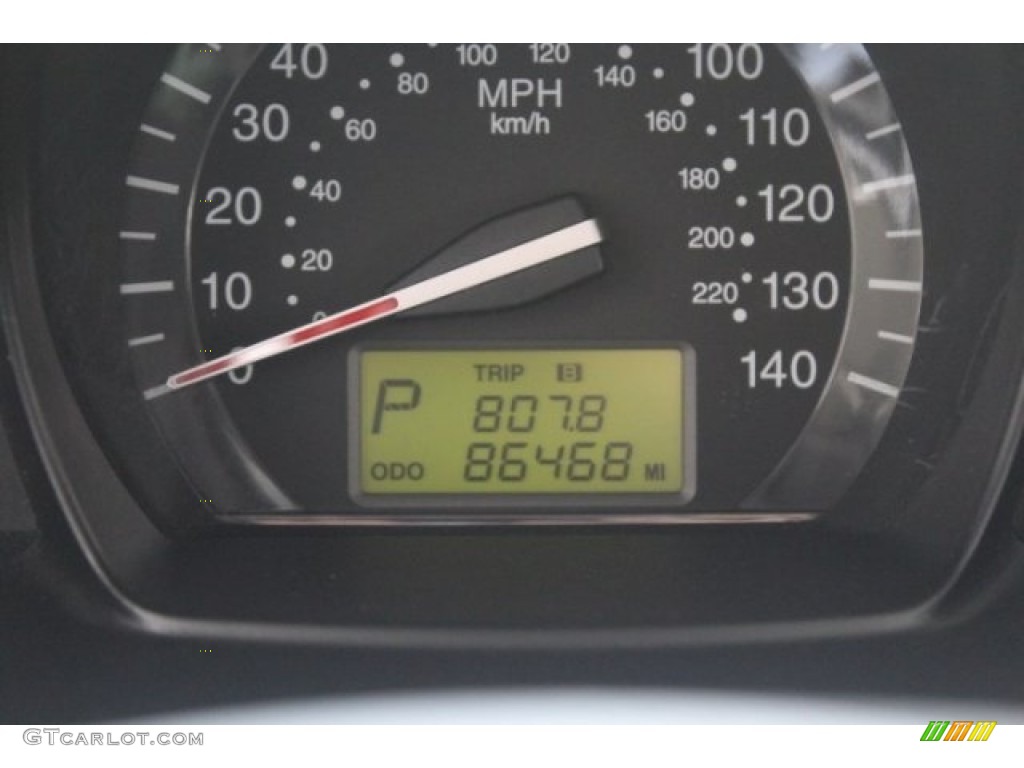 2008 Spectra EX Sedan - Silver / Gray photo #12