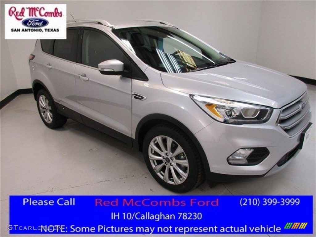 2017 Escape Titanium - Ingot Silver / Charcoal Black photo #1