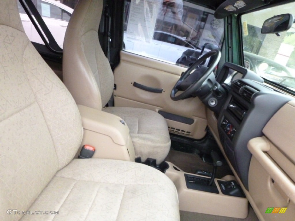 2001 Wrangler Sport 4x4 - Forest Green / Camel photo #4