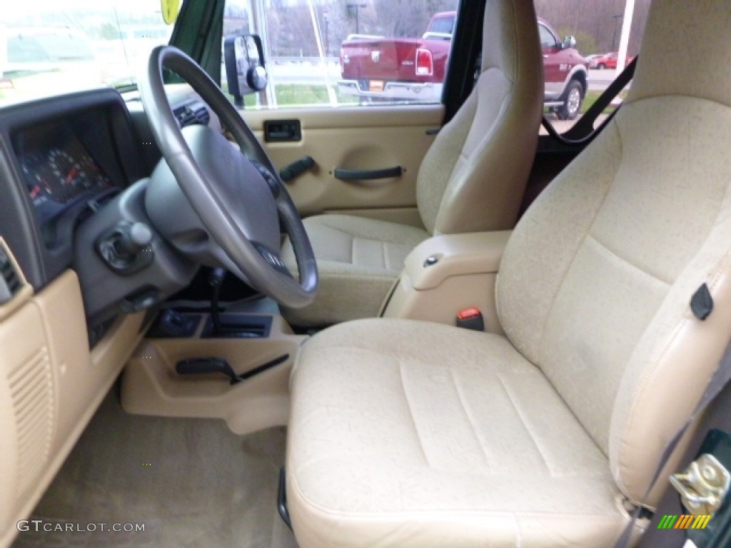 2001 Wrangler Sport 4x4 - Forest Green / Camel photo #14