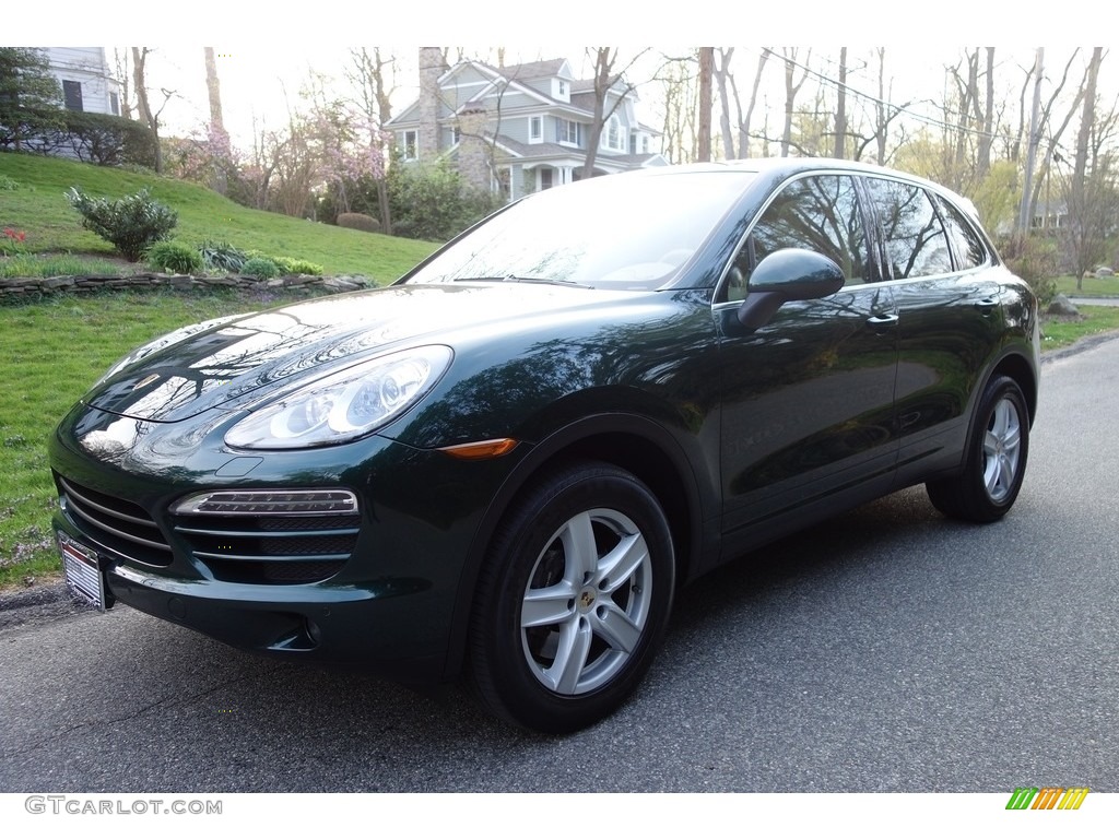2012 Cayenne  - Jet Green Metallic / Luxor Beige photo #1