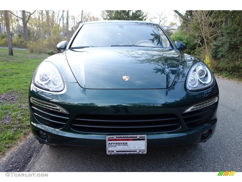 2012 Cayenne  - Jet Green Metallic / Luxor Beige photo #2