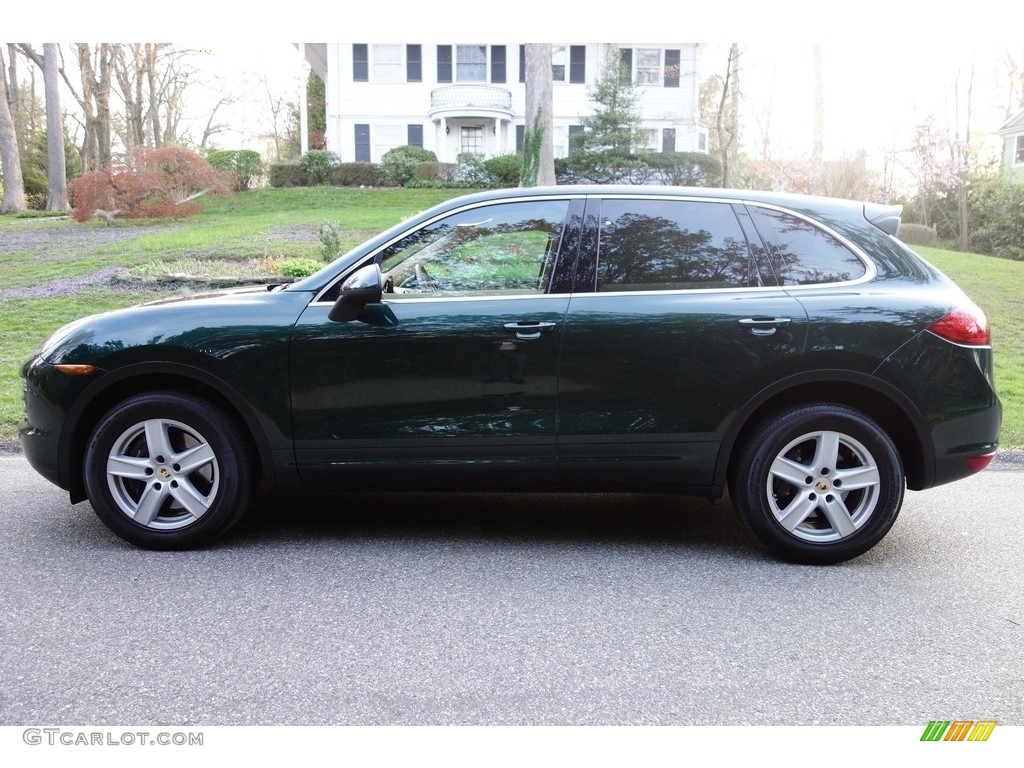 2012 Cayenne  - Jet Green Metallic / Luxor Beige photo #3