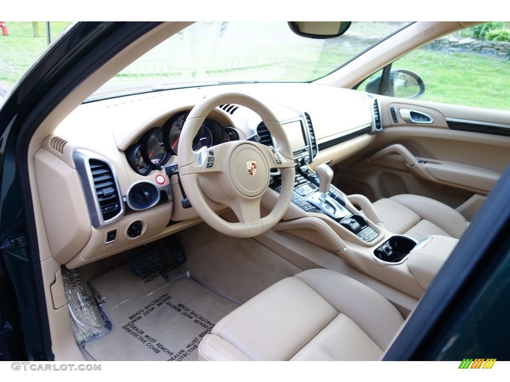 2012 Cayenne  - Jet Green Metallic / Luxor Beige photo #12