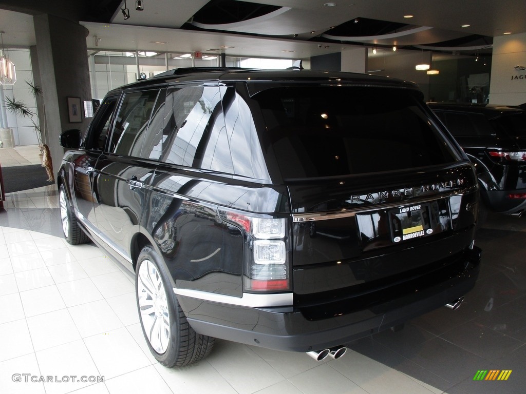 2016 Range Rover SVAutobiography LWB - Santorini Black Metallic / SV Ebony/Lunar photo #3