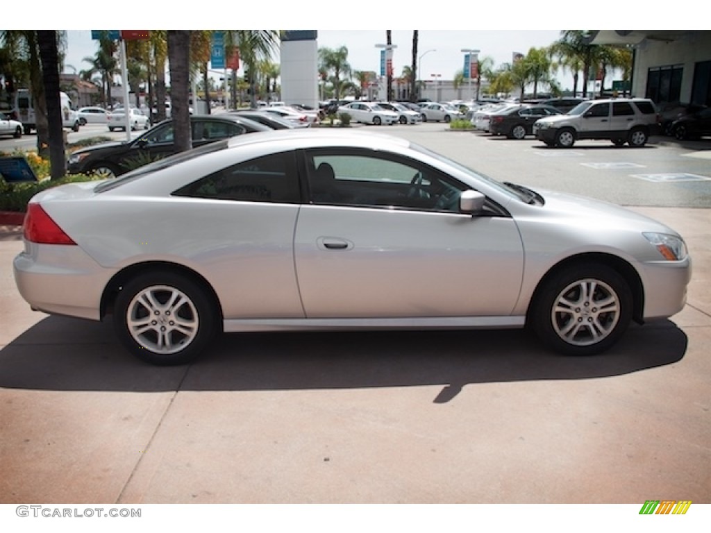 2007 Accord LX Coupe - Alabaster Silver Metallic / Gray photo #12