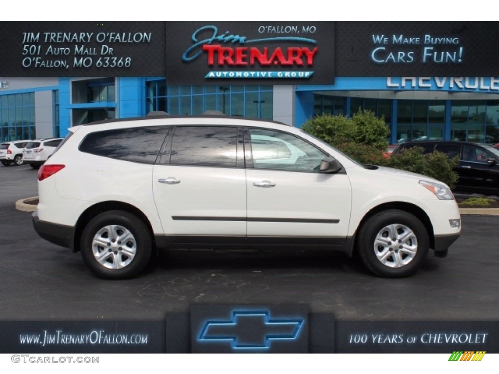 2012 Traverse LS - White / Dark Gray/Light Gray photo #1