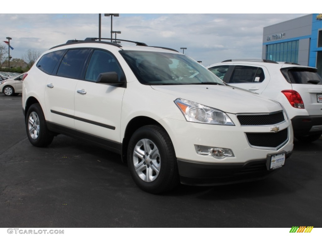 2012 Traverse LS - White / Dark Gray/Light Gray photo #2