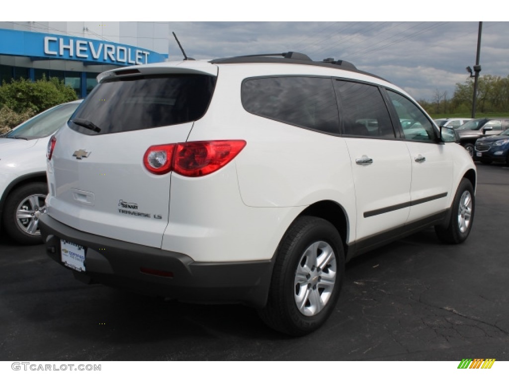 2012 Traverse LS - White / Dark Gray/Light Gray photo #3