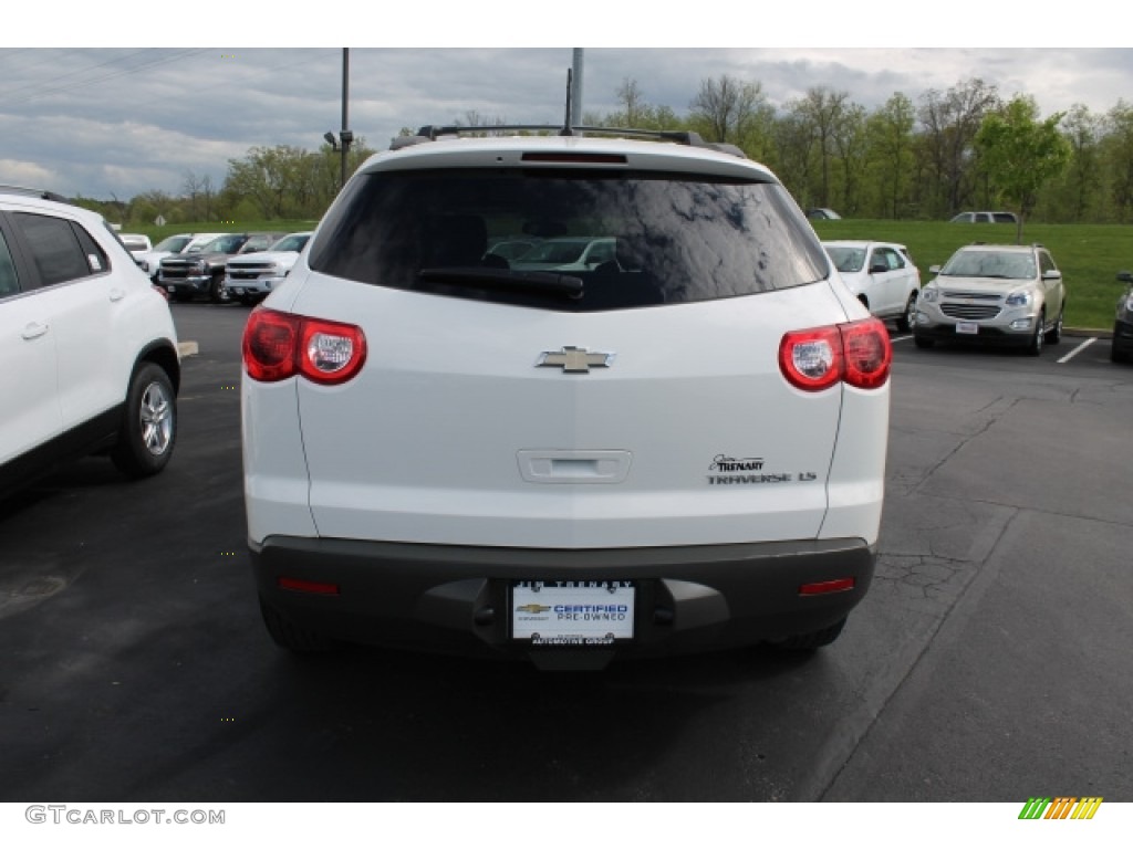 2012 Traverse LS - White / Dark Gray/Light Gray photo #6