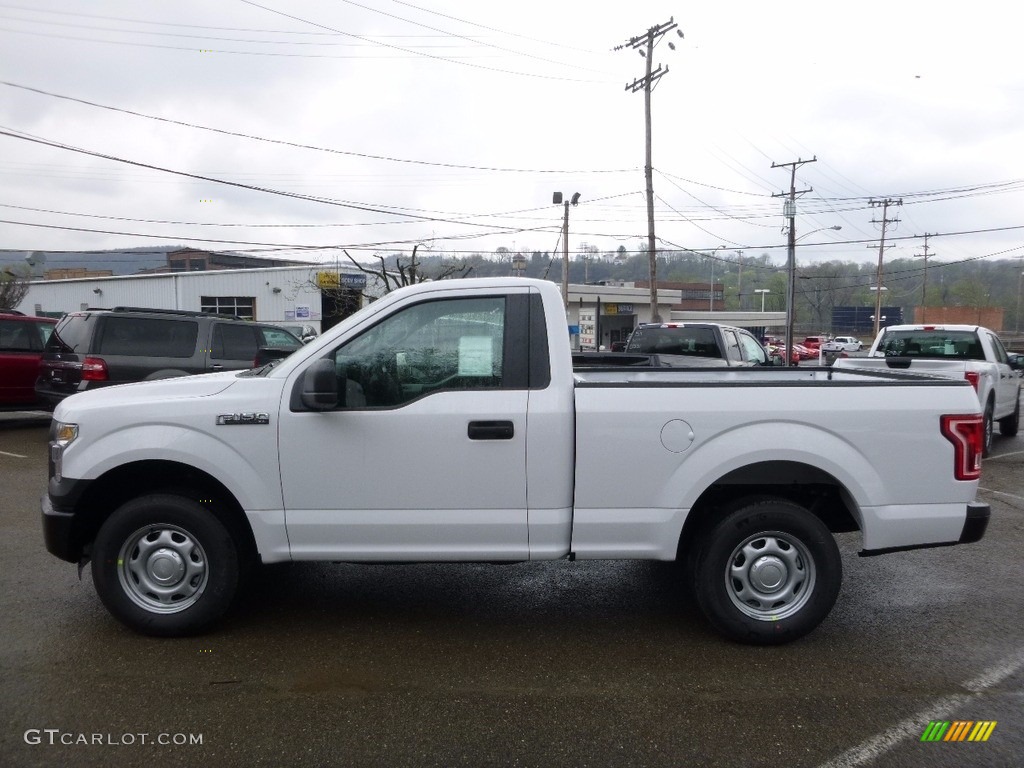 2016 F150 XL Regular Cab - Oxford White / Medium Earth Gray photo #8