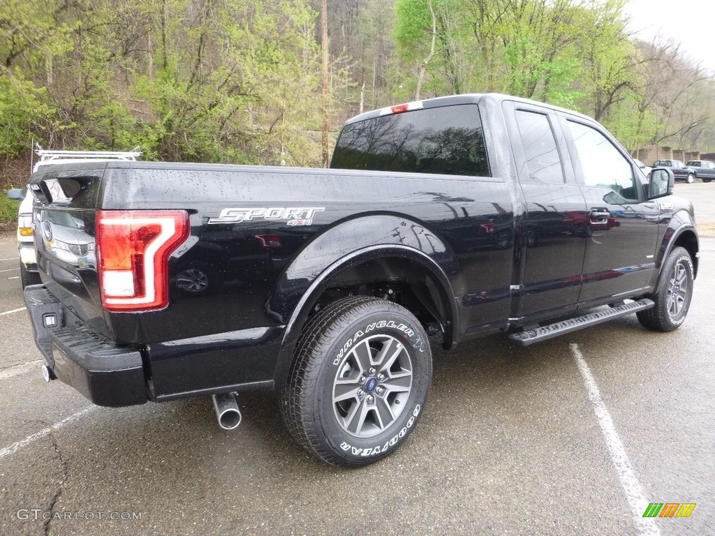 2016 F150 XLT SuperCab 4x4 - Shadow Black / Black photo #2