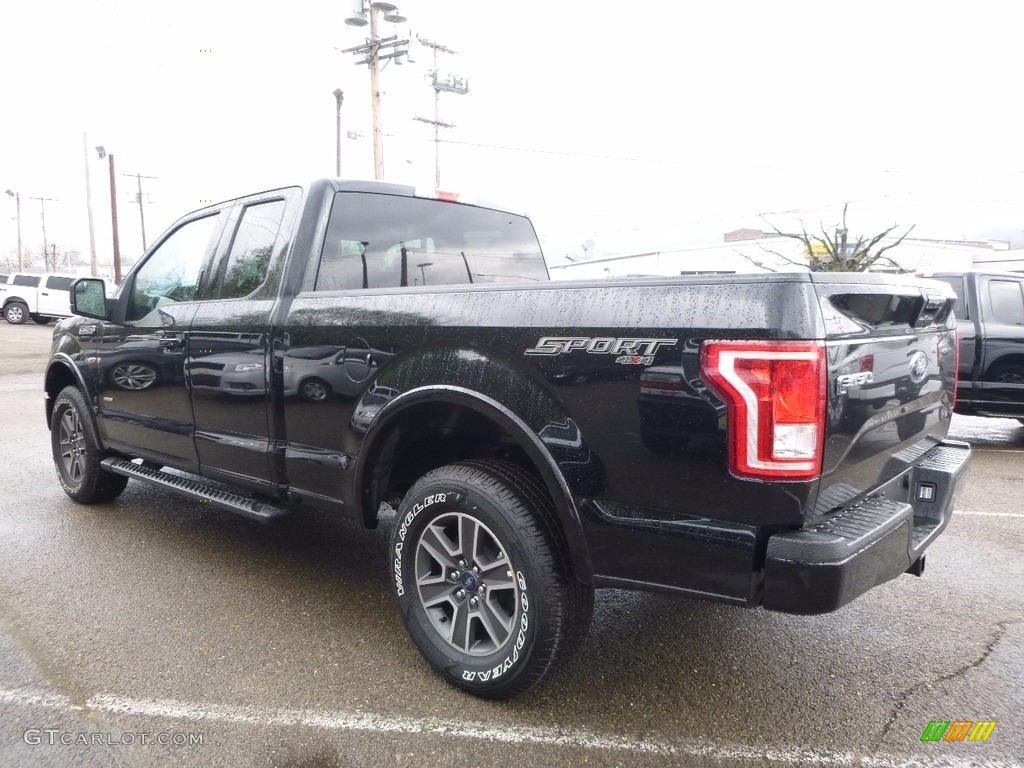 2016 F150 XLT SuperCab 4x4 - Shadow Black / Black photo #5