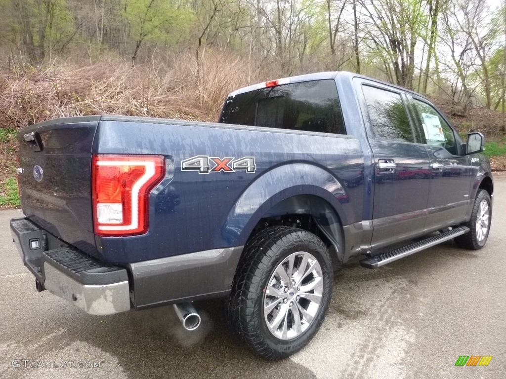 2016 F150 XLT SuperCrew 4x4 - Blue Jeans / Medium Earth Gray photo #2