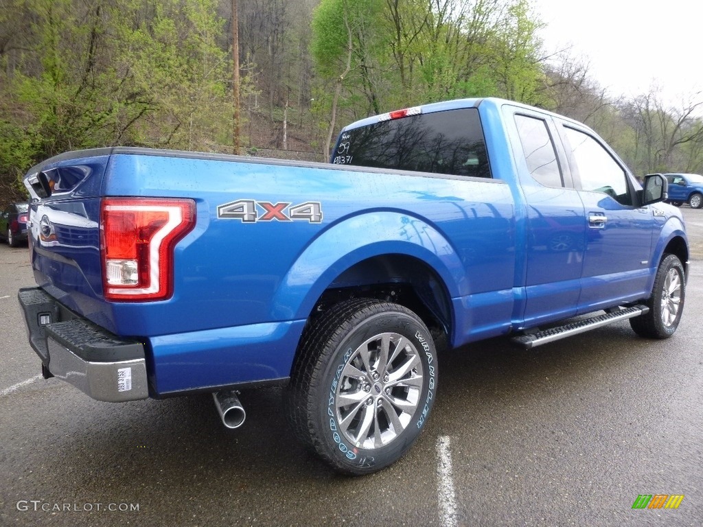 2016 F150 XLT SuperCab 4x4 - Blue Flame / Medium Earth Gray photo #2