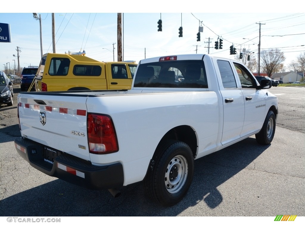 2012 Ram 1500 ST Quad Cab 4x4 - Bright White / Dark Slate Gray/Medium Graystone photo #5