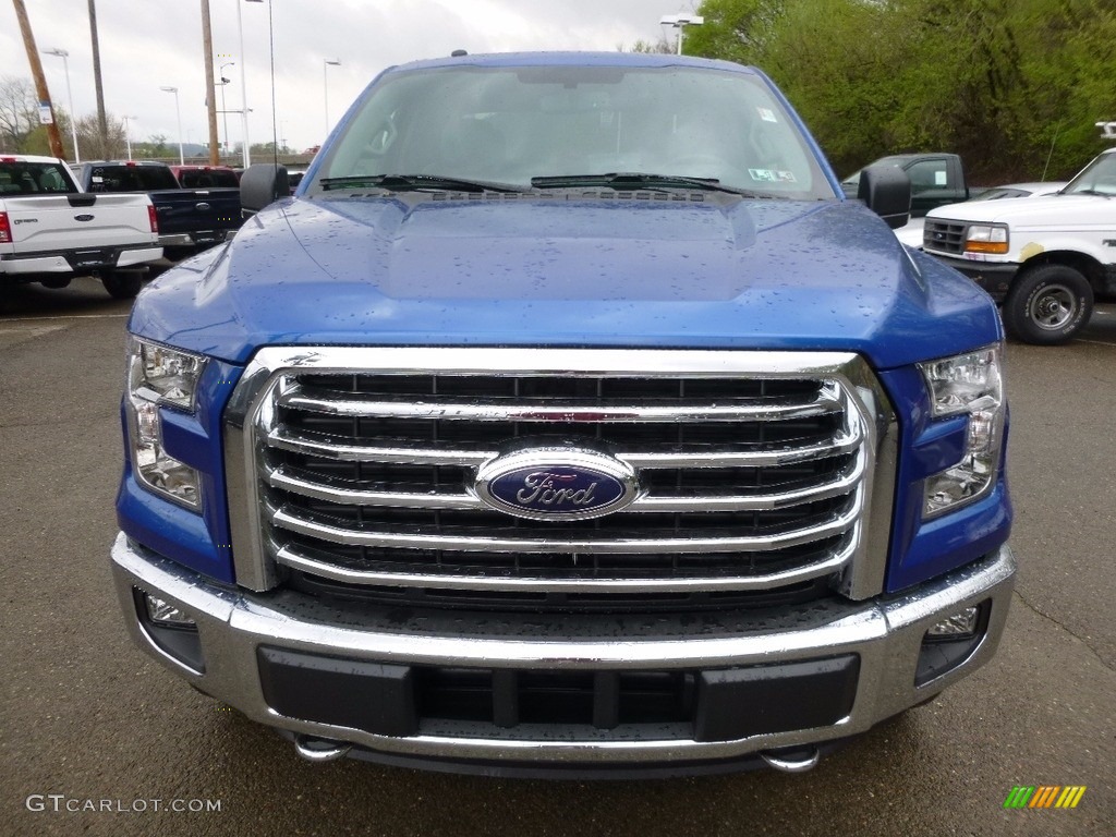 2016 F150 XLT SuperCab 4x4 - Blue Flame / Medium Earth Gray photo #8