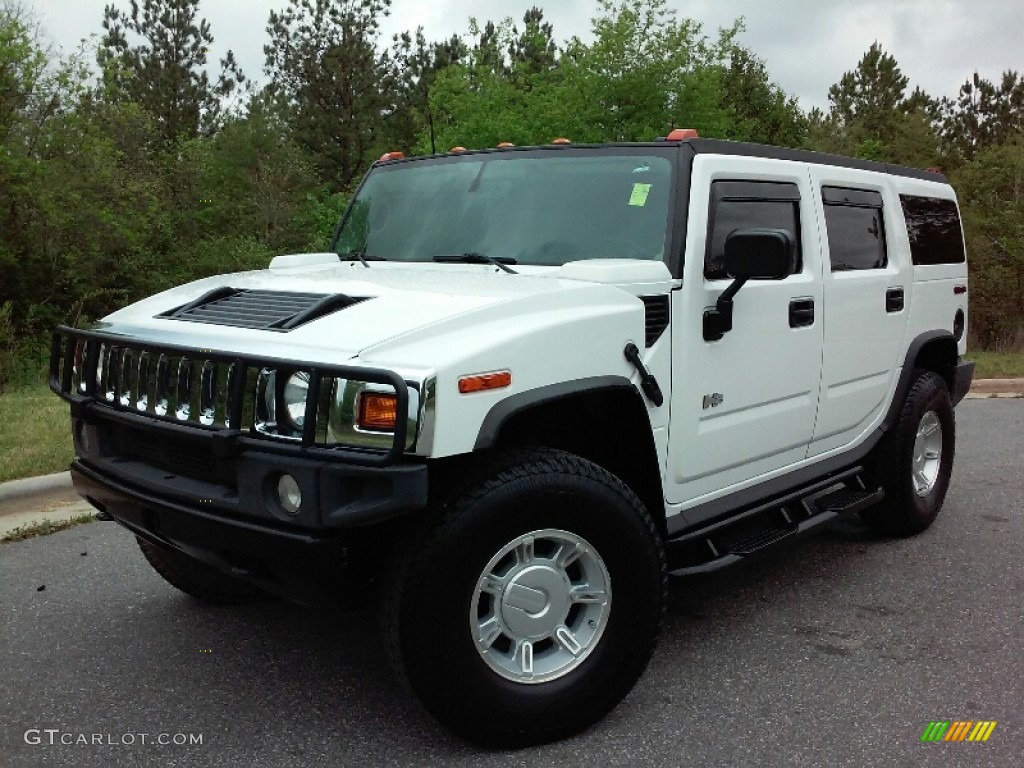 2003 H2 SUV - White / Wheat photo #2
