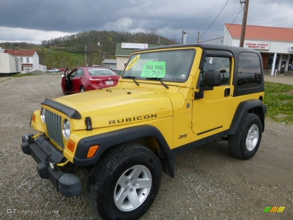 Solar Yellow Jeep Wrangler